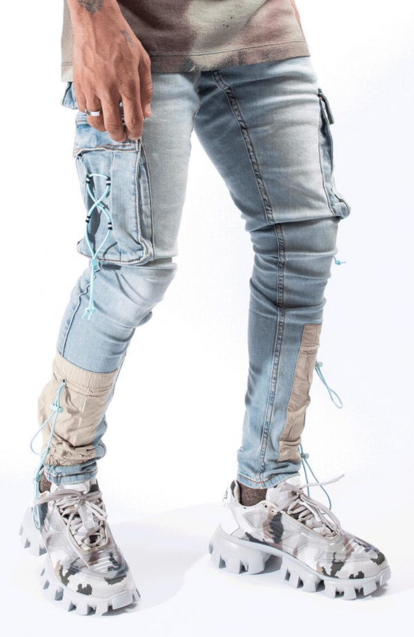 Serenede Cyber Cloud Cargo Jeans