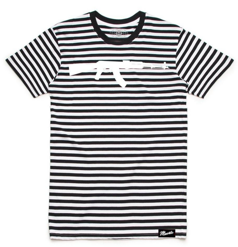Hustle Daily Ak Stripe Shirt (Black/White)