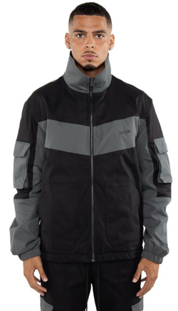 EPTM Color Block Twill Jacket (Black)