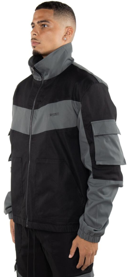 EPTM Color Block Twill Jacket (Black)