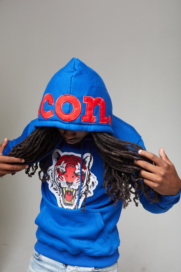 Icon Hood logo hoodie (royal/red)
