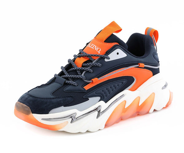 Mazino Chrome Shoes (Navy/Orange)