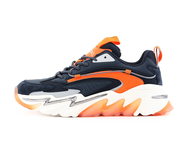 Mazino Chrome Shoes (Navy/Orange)