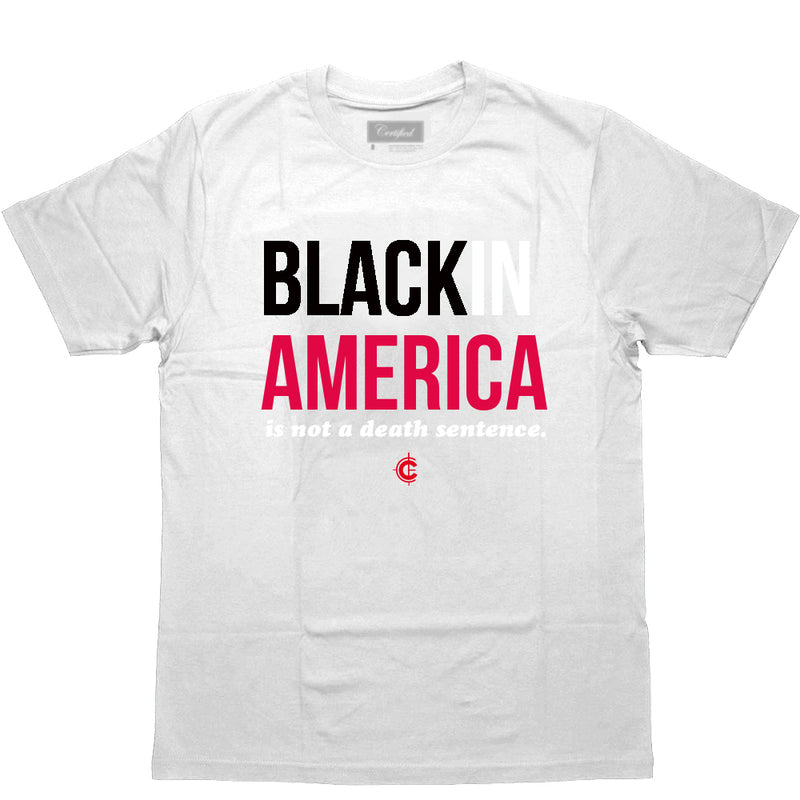 Certified Black In America Tshirt (White)