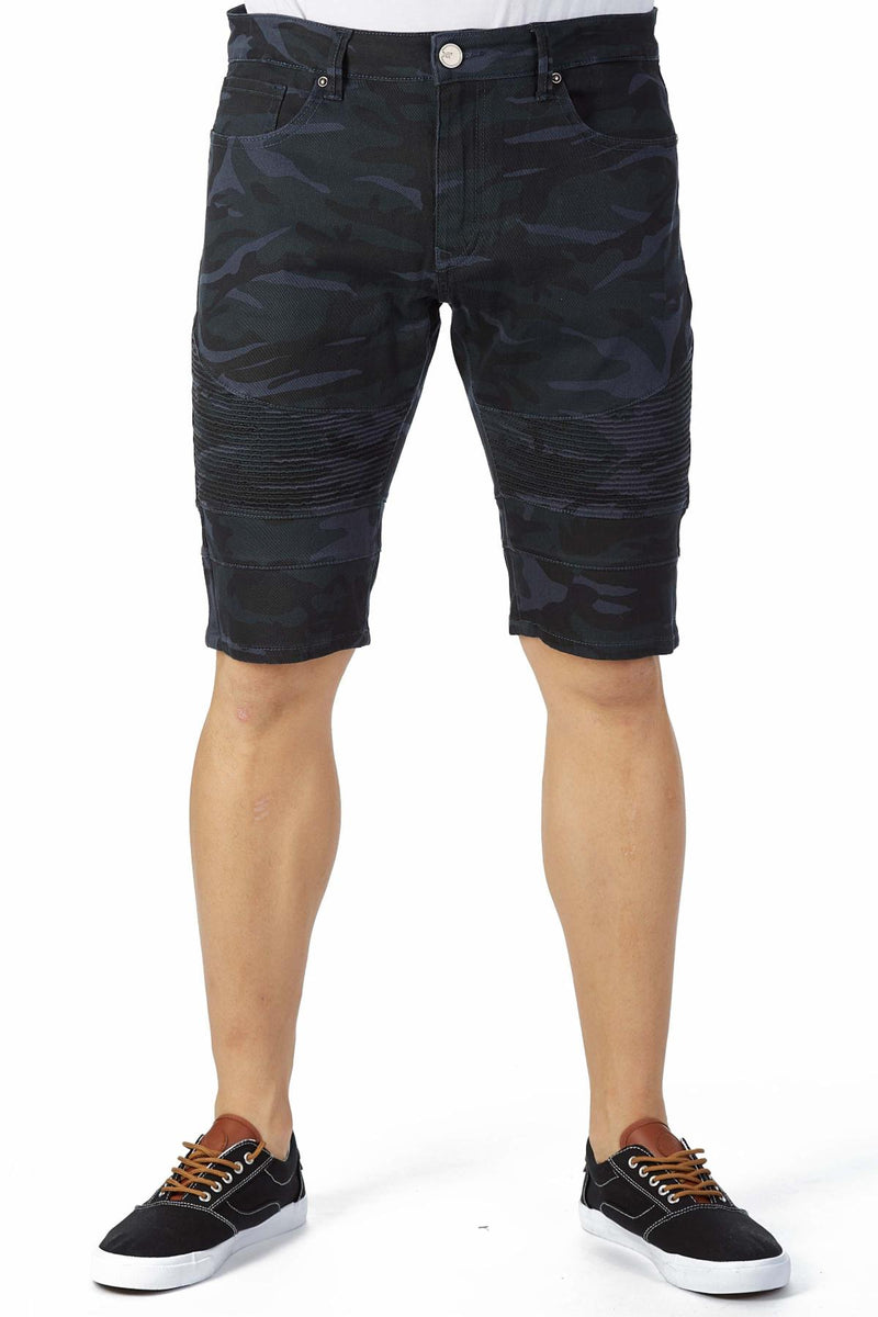 Xray Denim Camo Shorts (Blue)