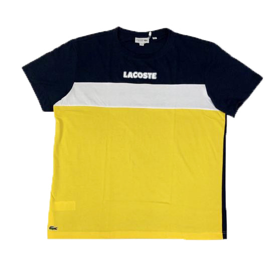 Lacoste Sport Shirt (Navy/White/Yellow)