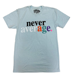 Fashion Geeks Never Average Logo Shirt (Baby Blue)