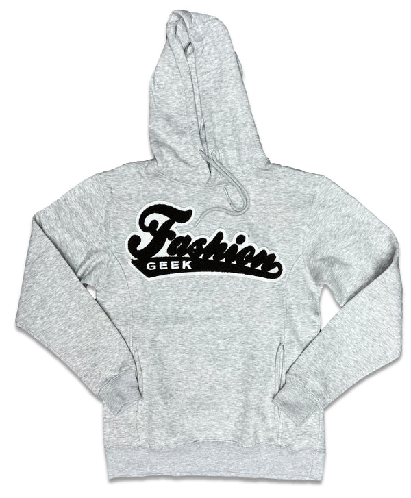 Fashion Geek Classic Logo Hoodie (Grey/Brown)