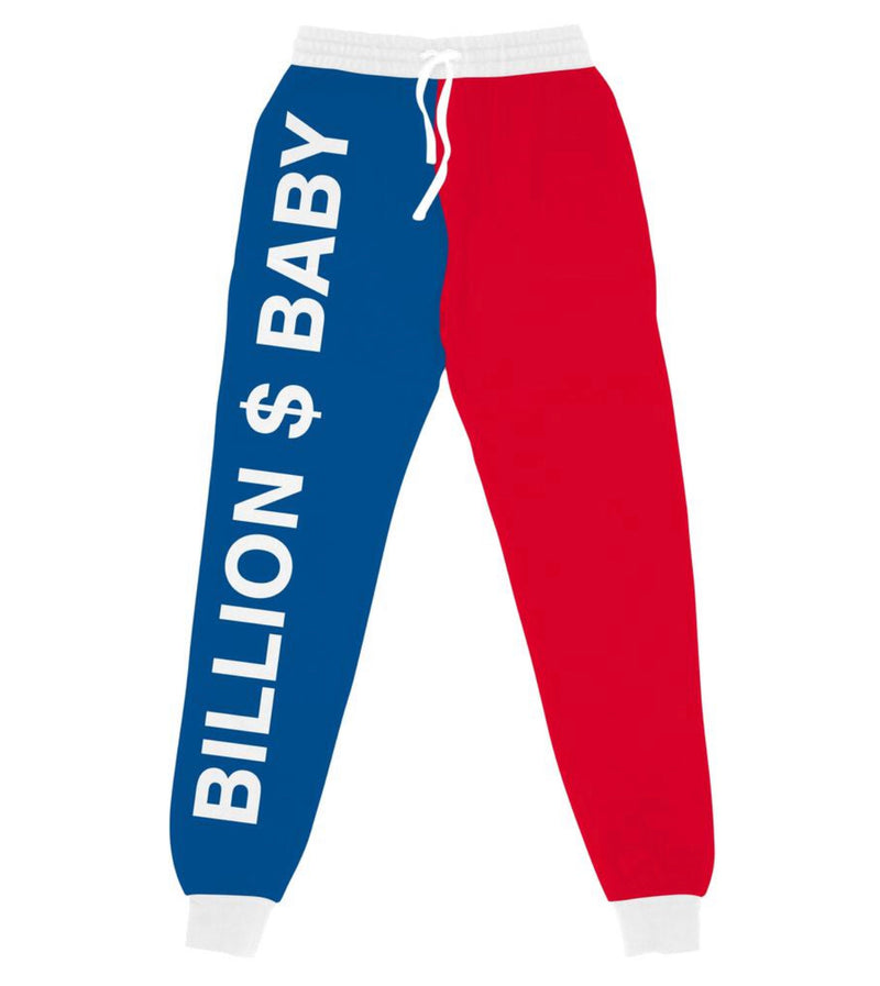 Billion Dollar Baby Tri Color Jogger (Red/Blue)