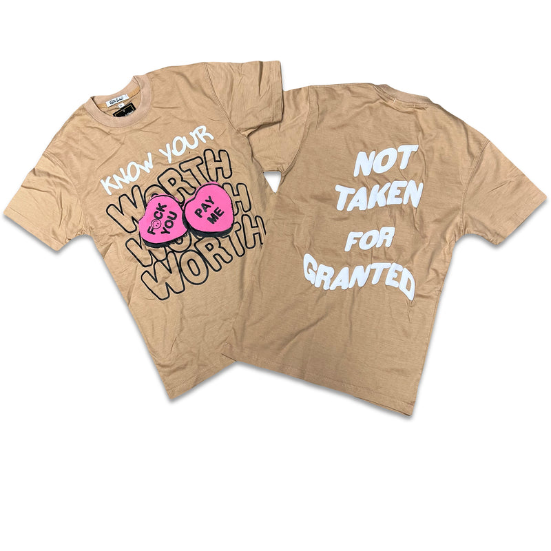 RETRO LABEL Know Your Worth Shirt (RETRO 2 LOW SEERSUCKER)