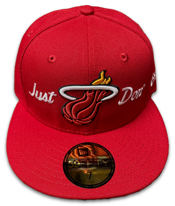 New Era Just Don MIAMI HEAT 59FIFTY FITTED (Red)