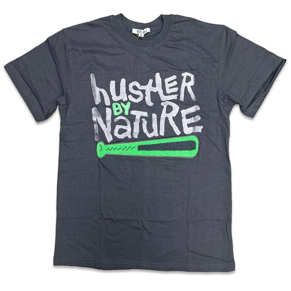 RETRO LABEL Hustler by Nature Shirt (Retro 5 Green Bean)