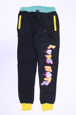RETRO LABEL Love Hate jogger pants (black/multi)