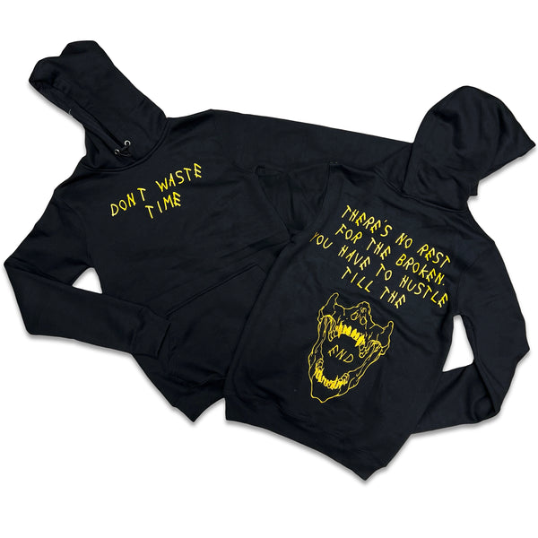 RETRO LABEL Dont Waste Time Hoodie (RETRO 12 Black Taxi)