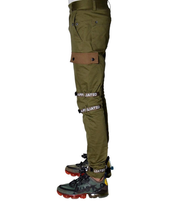 THC Affiliated Cargo Pants Joggers (Army Green)