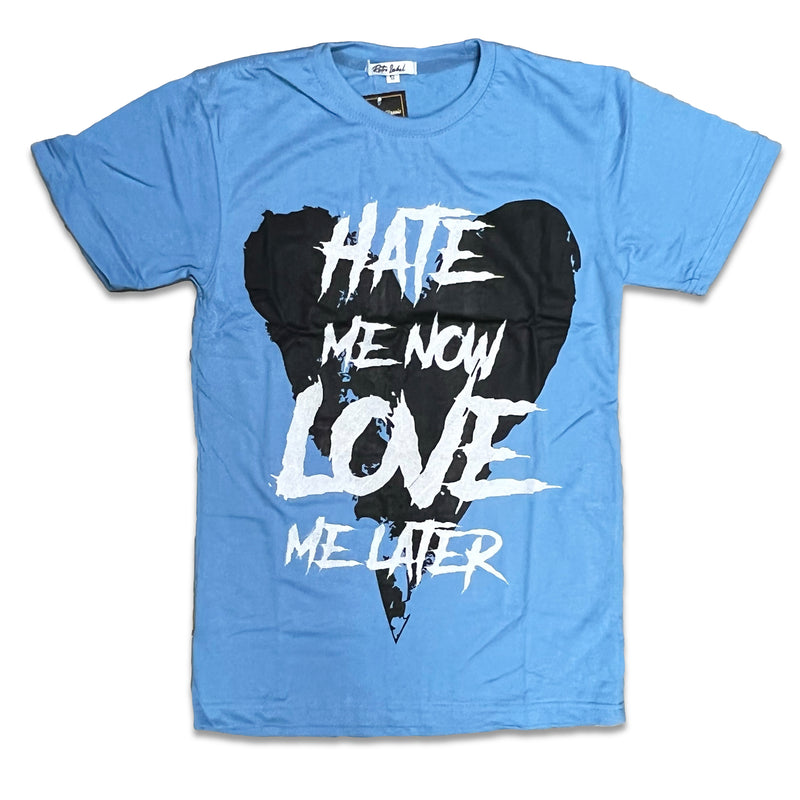 RETRO LABEL Hate me now Shirt (Retro 5 UNC UNIVERSITY BLUE)