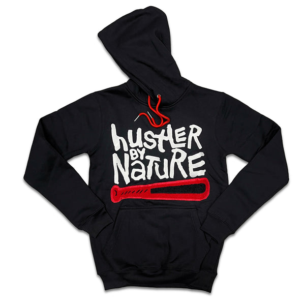 RETRO LABEL HUSTLER BY NATURE HOODIE (RETRO 12 Play Off)