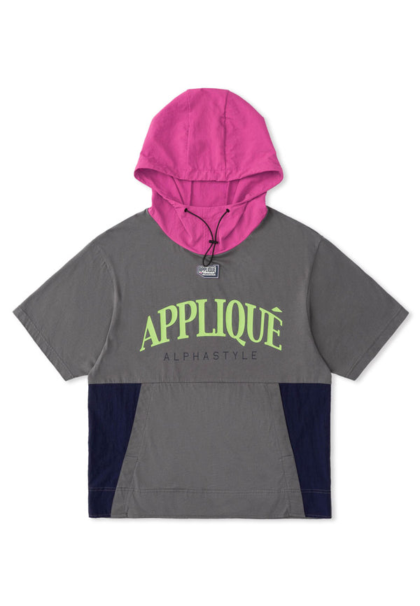 Alpha Style Hooded Nylon Shirts (GRY)