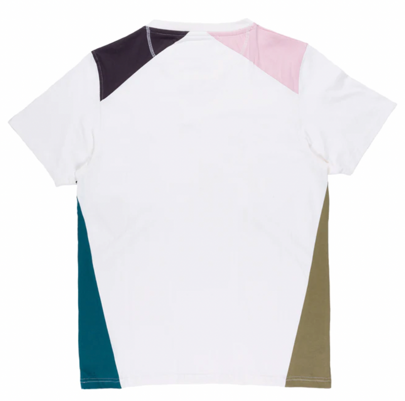 A Tiziano Manny | Men's Short Sleeve Jersey Color Blocked Crew (CREME)