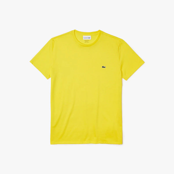 Lacoste Men's Crew Neck Pima Cotton Jersey T-shirt (Yellow)