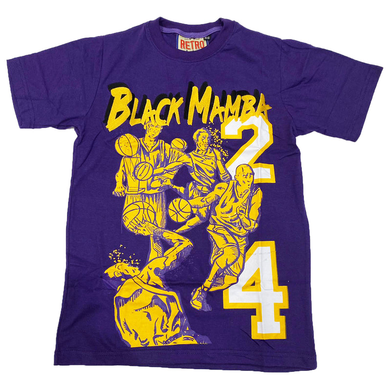 Retro Label Black Mamba 24 Shirt (Purple)