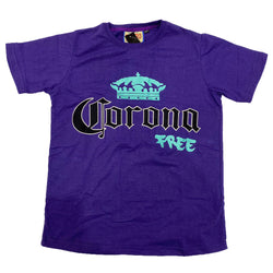 Retro Label Corona Free Shirt (Retro 5 Grape)