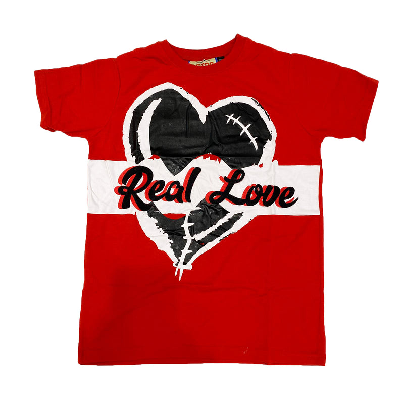 Retro Label Real Love Shirt (Retro 14 Red)