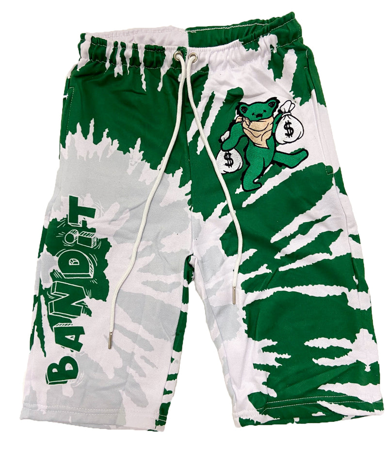 Retro Label Bandit Shorts (Retro 4 Pine Green)