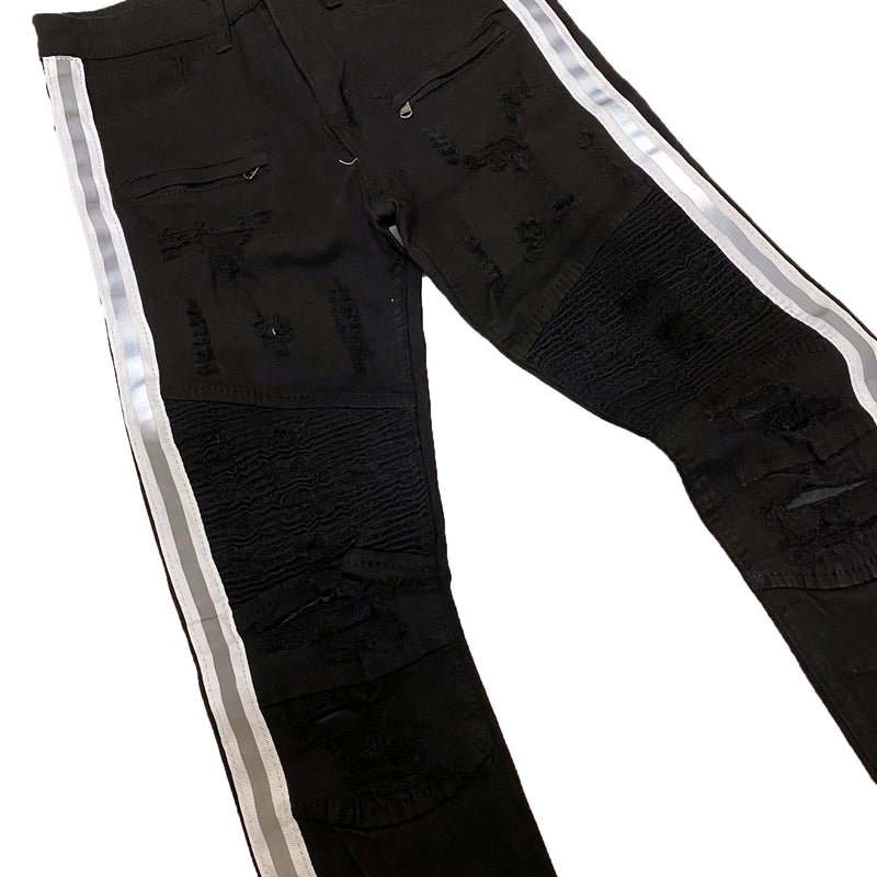 Waimea Black Jeans (3M Stripe)