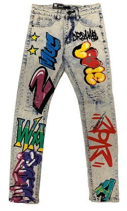 Waimea Printed Jeans (Graffiti Multi)