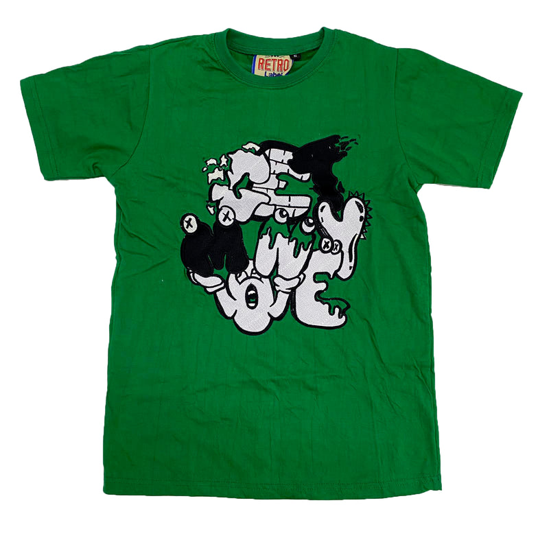 Retro Label Get Money Shirt (Retro 13 Lucky Green)
