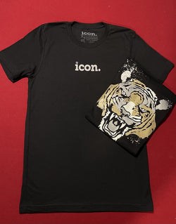 Icon Tiger Logo Shirt (Black/Gold)