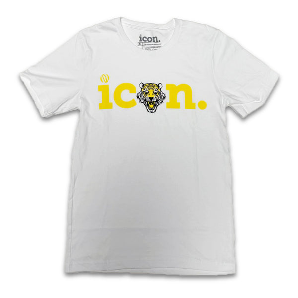 Icon Tiger Logo Shirt (White/Yellow)