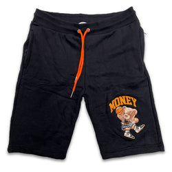 Retro Label Money Bear Shorts (Retro 5 Orange Blaze)