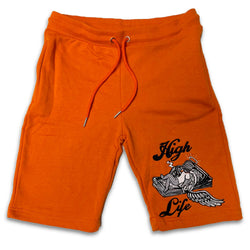 Retro Label High Life Shorts (Retro 5 Orange Blaze)
