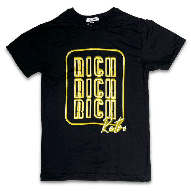 Retro Label Rich Shirt (Retro 4 YELLOW THUNDER)