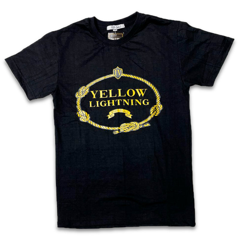 Retro Label Yellow Lightning Shirt (Retro 4 YELLOW THUNDER)