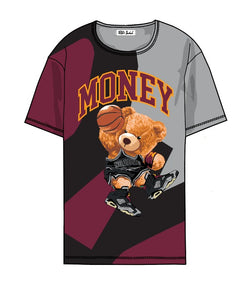 Retro Label Money Bear Shirt (Retro 6 Bordeaux)