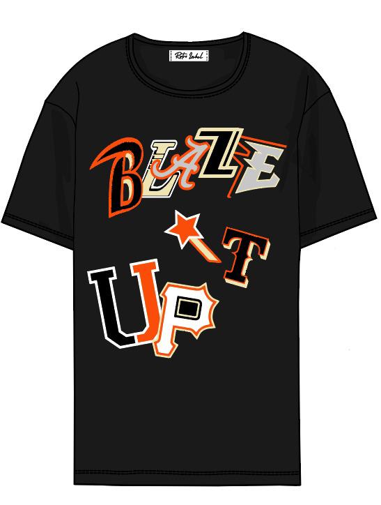 Retro Label Blaze It Up Shirt (Retro 5 Orange Blaze)