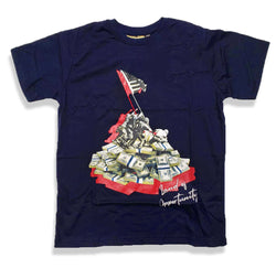 Retro Label Land of Opportunity Shirt (Navy)