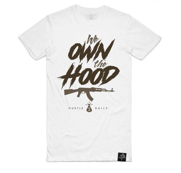 Hustle Daily We Own The Hood (White)