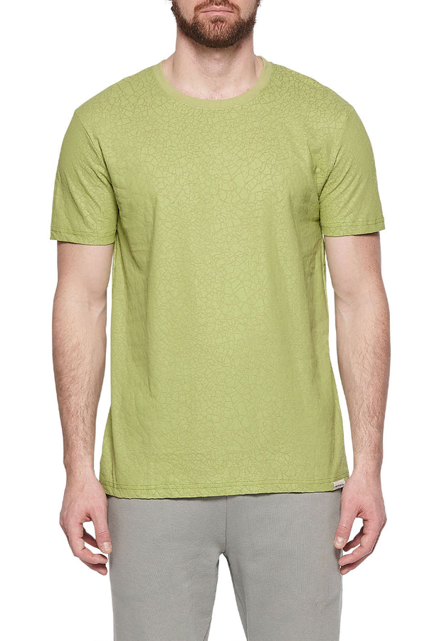 Eleven Paris Knit Short Sleeve Crewneck T-Shirt Gatrik (LEAF GREEN)