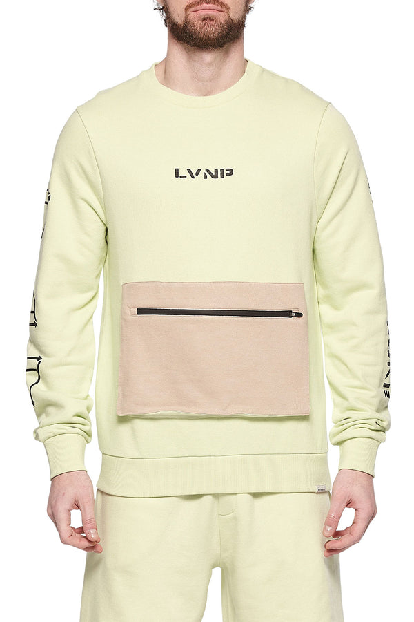 Eleven Paris Knit Crewneck Sweatshirt (CELERY)