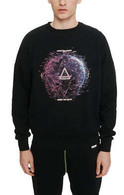 Eleven Paris Knit Crewneck Sweatshirt (JET BLACK)